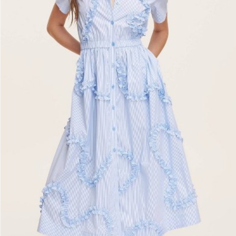 Kate spade target Blue Ruffle Dress
